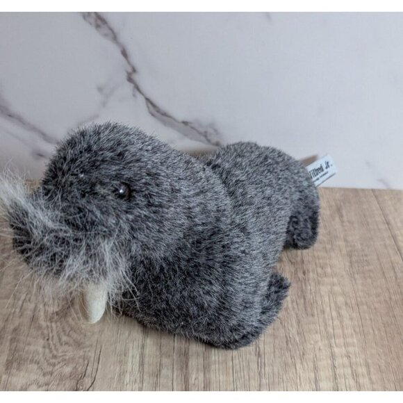 Russ Wilfred jr seal walrus plush stuffed animal gray 10" - Picture 2 of 7